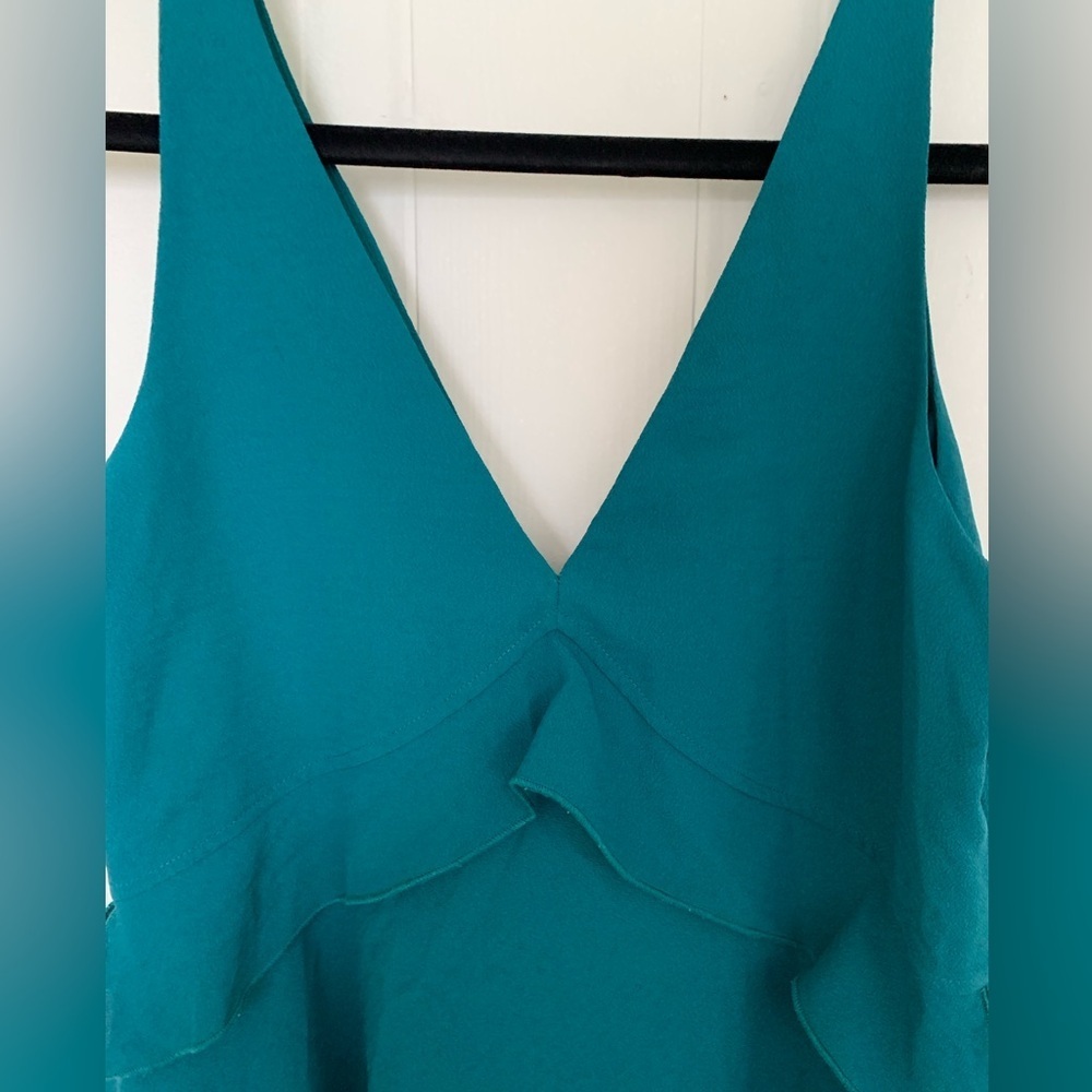 Teal Sleeveless Women's Tank Top - Picture 2 of 6